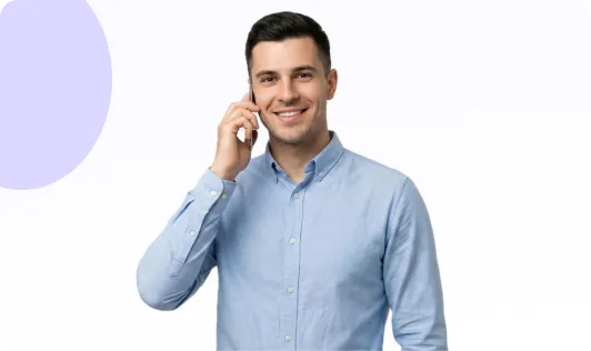 Image of Man on Phone